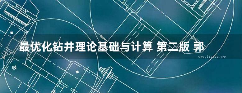 最优化钻井理论基础与计算 第二版 郭学增  2016年